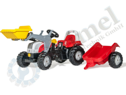 rollykid Trettraktor CVT, Frontlader und Anhänger