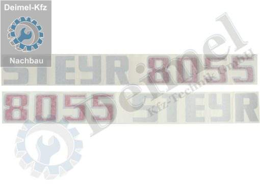 Aufkleberset Motorhaube Links und Rechts, Steyr 8055