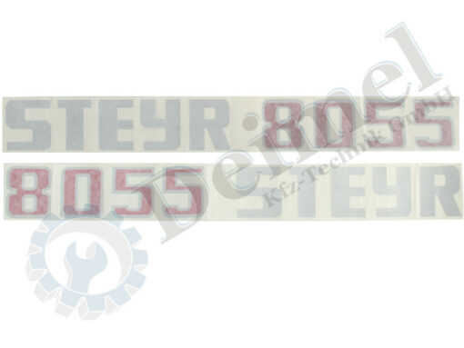 Aufkleberset Motorhaube Links und Rechts, Steyr 8055