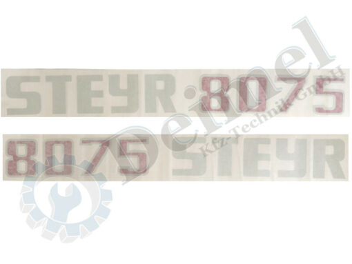 Aufkleberset Motorhaube Links und Rechts, Steyr 8075