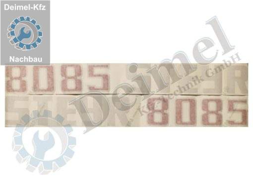 Aufkleber Set „Steyr 8085“ bestehend aus 2 Stk Aufkleber – 1x rechts und 1x links an der Motorhaube