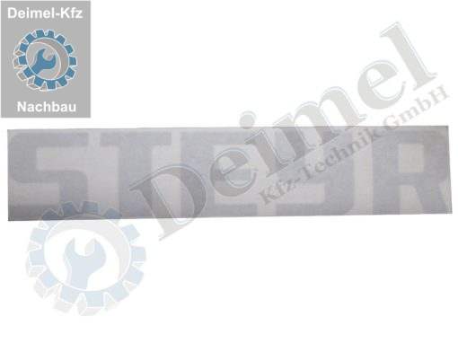 Schriftzug "Steyr" am Kotflügel
