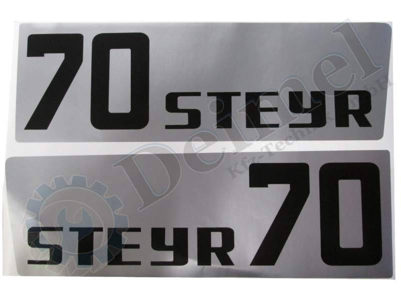Aufklebersatz Motorhaube Links und Rechts, Steyr Plus Serie 70