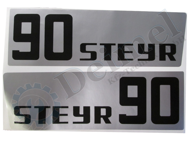 Aufklebersatz Motorhaube Links und Rechts, Steyr Plus Serie 90
