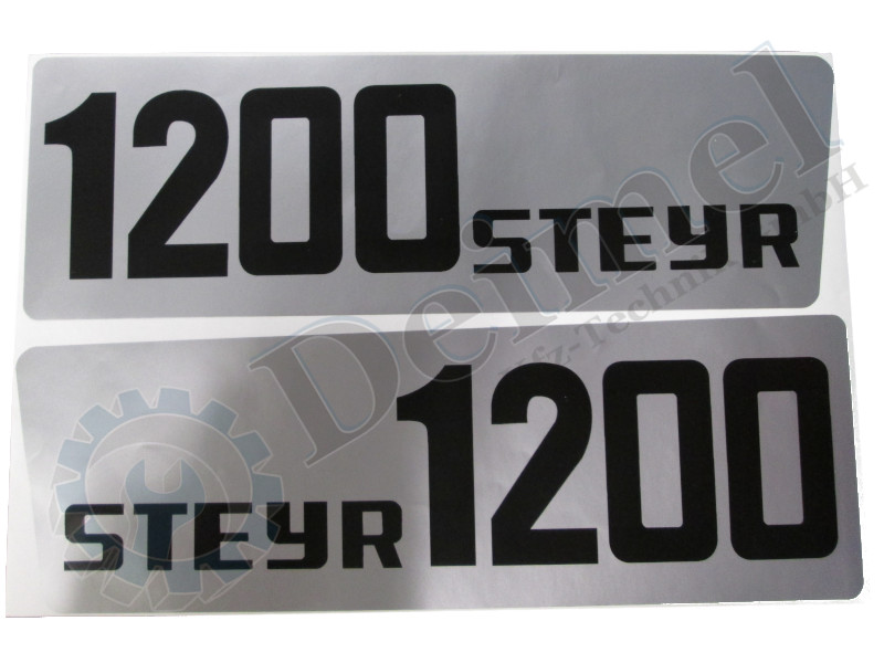 Aufklebersatz Motorhaube Links und Rechts, Steyr Plus Serie 1200