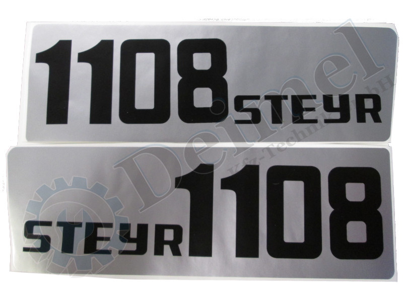 Aufklebersatz Motorhaube Links und Rechts, Steyr Plus Serie 1108