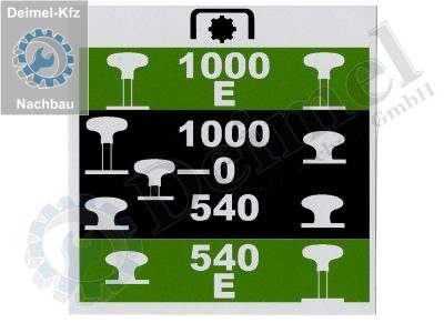 Aufkleber schwarz, grün, 1000e, 1000, 540, 540e