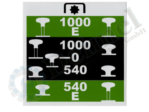 Aufkleber schwarz, grün, 1000e, 1000, 540, 540e