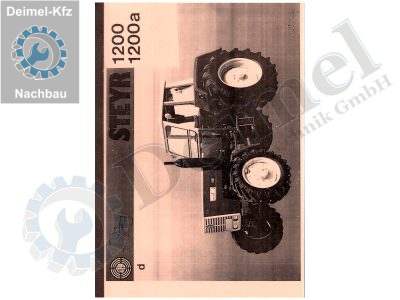 Ersatzteilliste Steyr 1200, a, gedruckt A4, ca. 500 Seiten, PVC beschichteter Einband