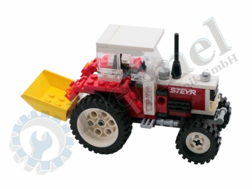 Lego Modell Steyr Serie 80 mit Kippmulde, Ansicht von rechts