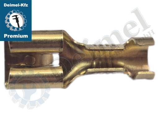 Flachstecker unisoliert, 6,3mm
